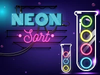 Neon sort  puzzle - color sort game