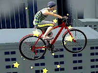 Bike stunts of roof