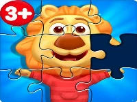 Puzzle kids - animals shapes and jigsaw puzzles