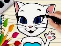 Talking angela coloring book