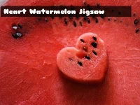 Heart watermelon jigsaw