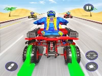 Quad bike traffic shooting games 2020: bike games