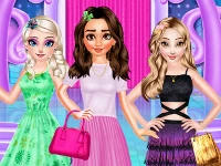 Princesses different style dress fashion