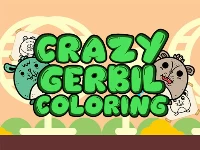 Crazy gerbil coloring