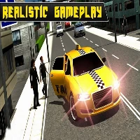 Crazy taxi car simulation game 3d