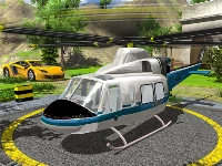 Free helicopter flying simulator