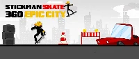 Stickman skate 360 epic city