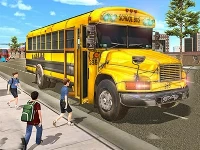 Real school bus driving