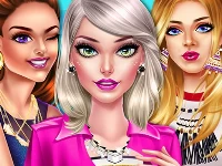 Red carpet dress up girls game