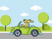 Animal happy drive coloring