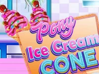 Pony ice cream cone