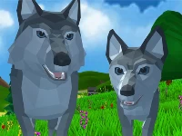 Wolf simulator wild animals 3d