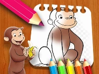 Curious george coloring book