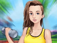 Fitness girls dress up game for girl