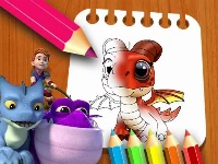 Dragon rescue riders coloring book