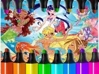 Winx coloring game