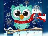 Winter snowy owls jigsaw