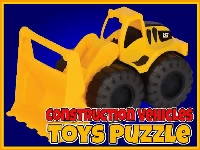 Construction vehicles toys puzzle