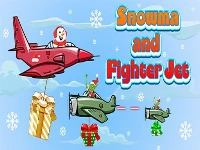 Snowma and fighter jet