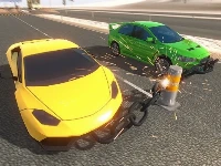 Chain cars impossible stunts