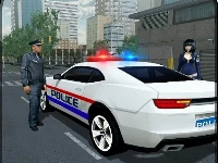 American fast police car driving game 3d