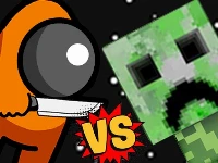 Among vs creeper fight