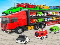 Crazy car transport truck game car transport trans