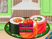 Sushi roll 3d cool