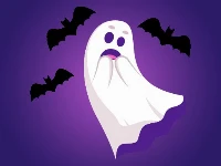 Halloween ghost jigsaw