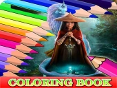 Coloring book for raya and the last dragon