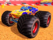 Monster truck offroad stunts