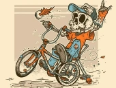 Halloween bike ride jigsaw