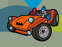 Superhero cars coloring book