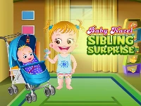 Baby hazel sibling surprise