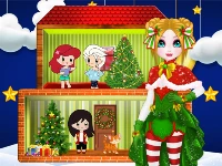 Christmas puppet princess house