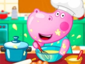 Hippo cooking school: game for girls