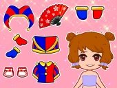 Lovely doll dress up game