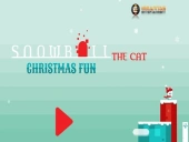 Snowball the cat christmas fun