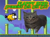 Flappy bird spinning oia oia cat