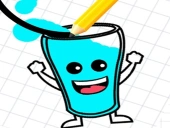 Draw happy glass