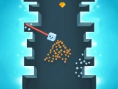 Blocky hill tower game