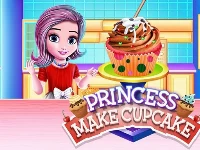 Princess make cup cake