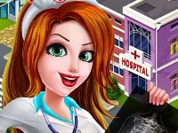 Nurse girl dress up hospital