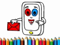 Mobile phone coloring book