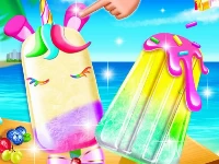 Unicorn ice pop